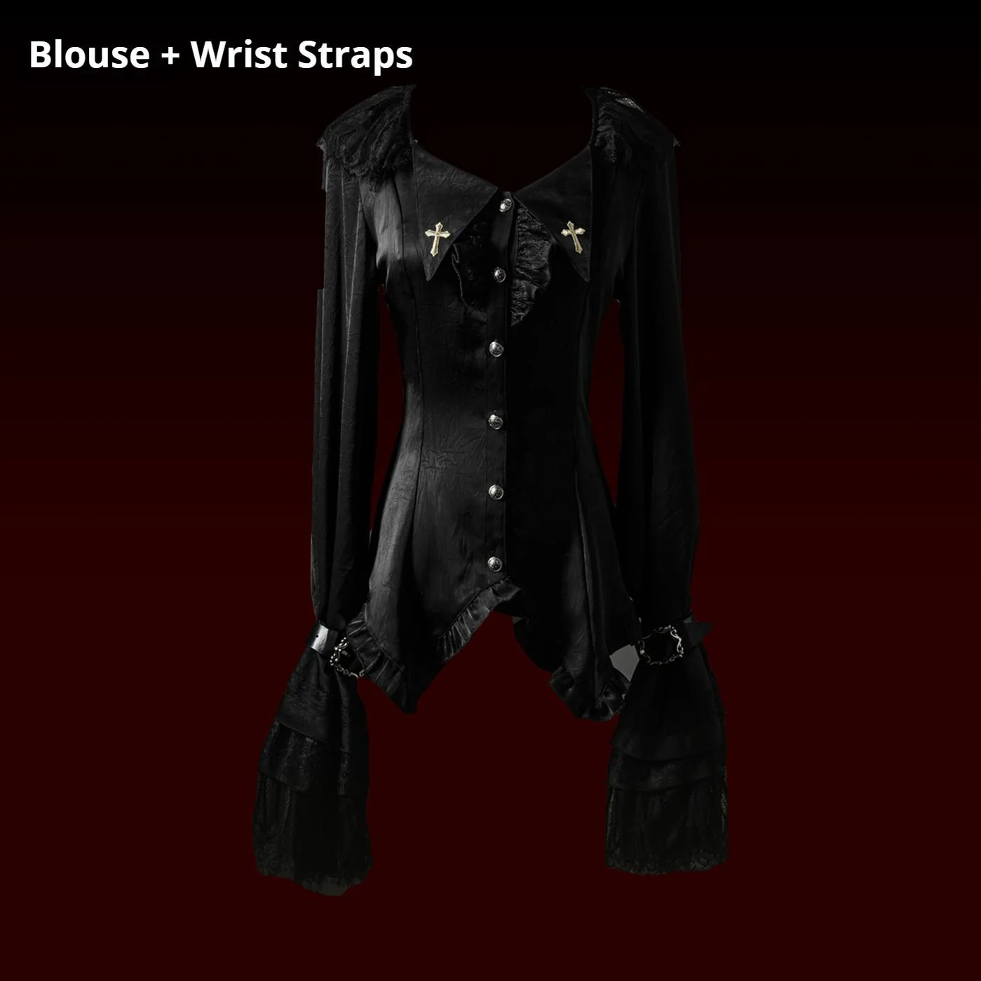 Heretic Nun - Halloween Gothic Lolita JSK Dress & Blouse Set - Image 21