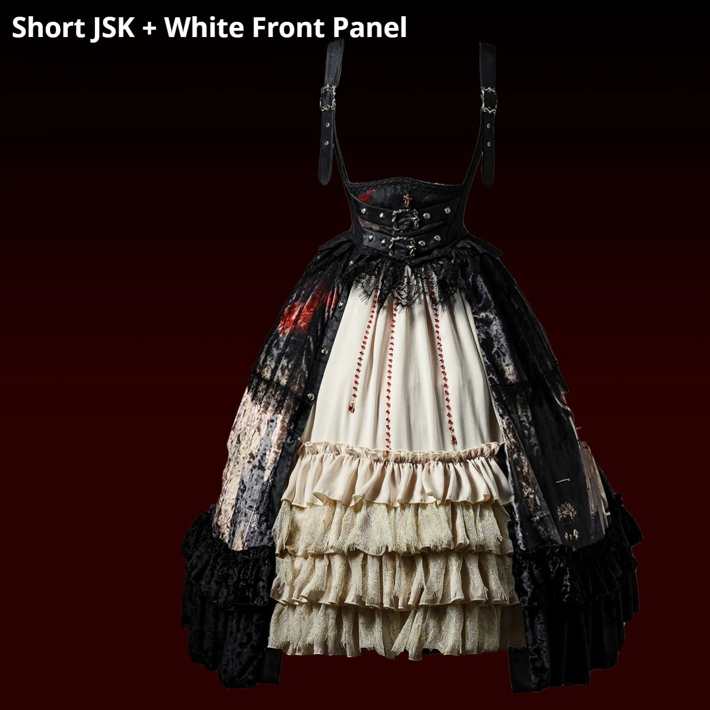 Heretic Nun - Halloween Gothic Lolita JSK Dress & Blouse Set - Image 25