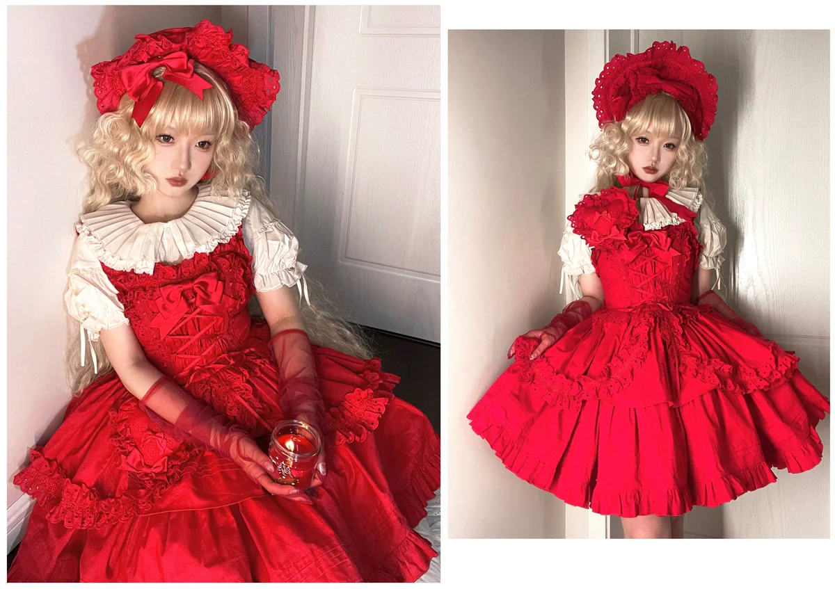 Halloween Gothic Lolita JSK Short Lolita Jumper Dress - Image 41
