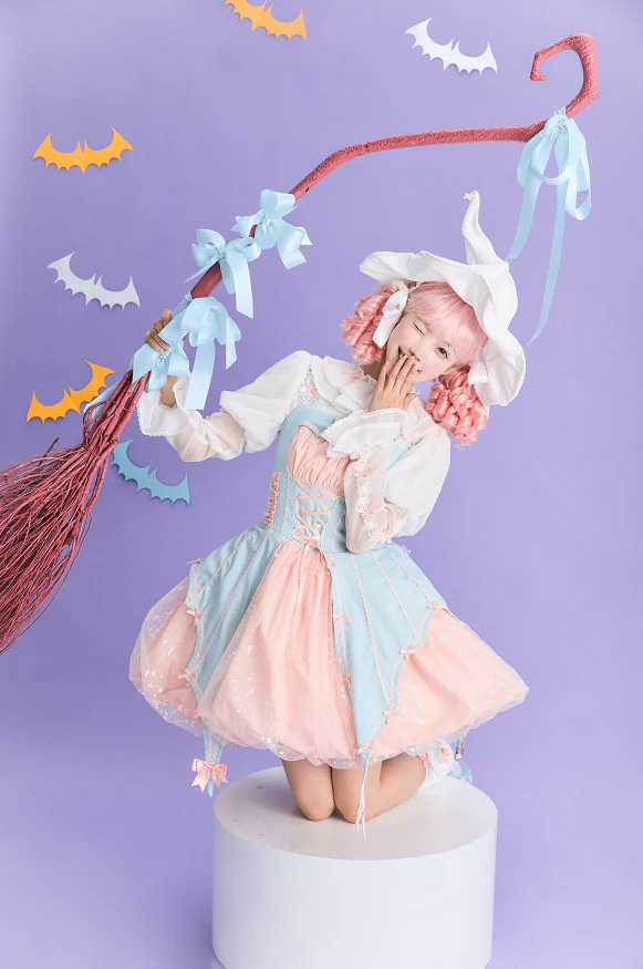 Lemon Honey - Halloween Gothic Lolita Jumper Dress, Pumpkin-inspired Dress - Image 34