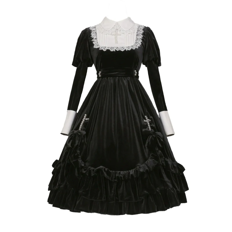 Sweet Date - Halloween Gothic Lolita OP Dress Princess Winter Dress - Image 10