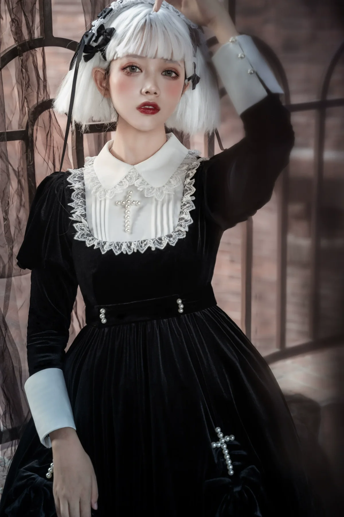 Sweet Date - Halloween Gothic Lolita OP Dress Princess Winter Dress - Image 6