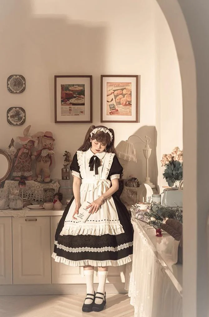 Sweet Date - Halloween Gothic Lolita OP Maid Lolita Dress Elegant Lolita OP - Image 10