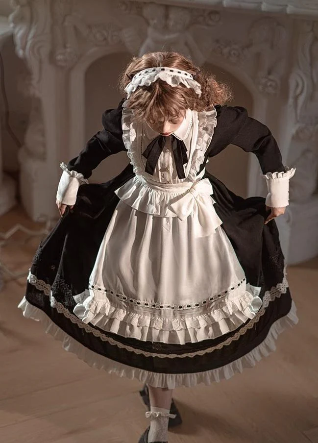 Sweet Date - Halloween Gothic Lolita OP Maid Lolita Dress Elegant Lolita OP - Image 5
