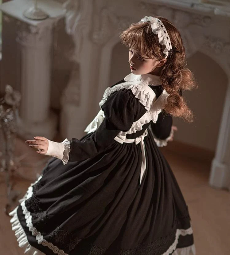 Sweet Date - Halloween Gothic Lolita OP Maid Lolita Dress Elegant Lolita OP - Image 6