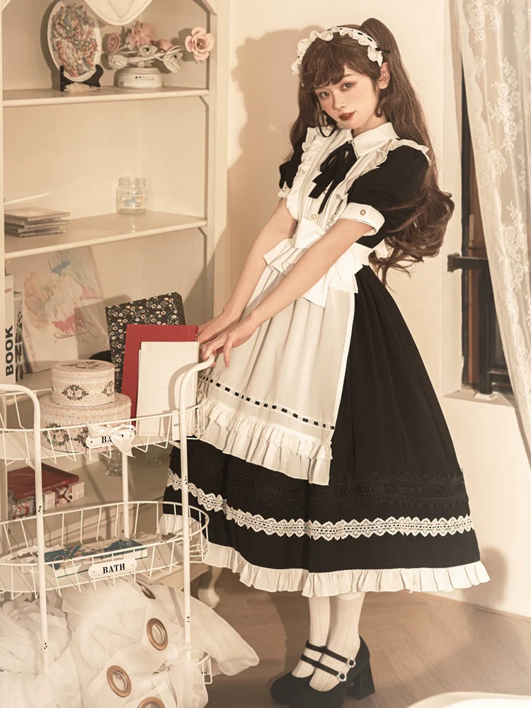 Sweet Date - Halloween Gothic Lolita OP Maid Lolita Dress Elegant Lolita OP - Image 8