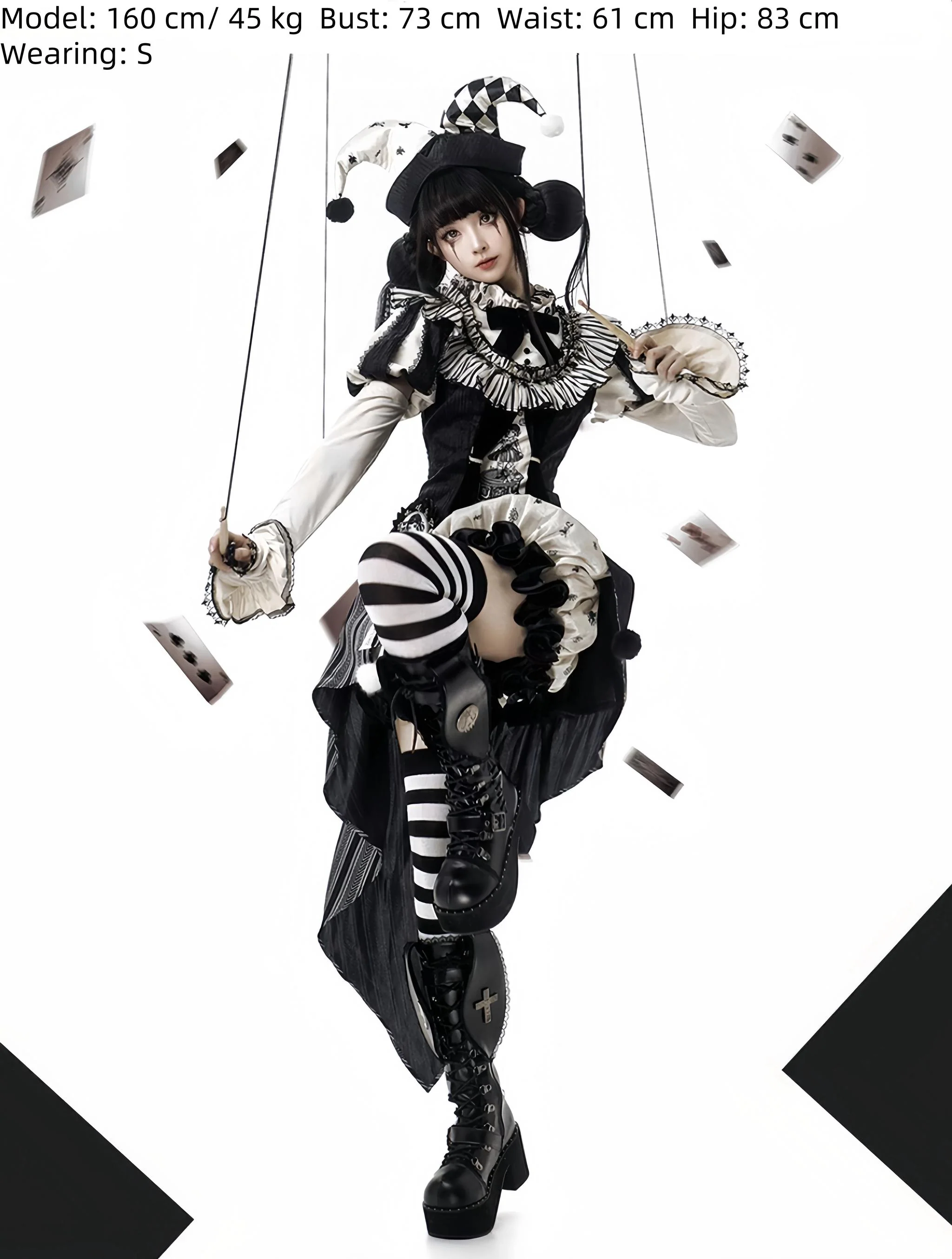 LizBird - Bizarre Toy Box - Halloween Gothic Lolita Skirt Suit Goth Shirt and Bloomers - Image 3
