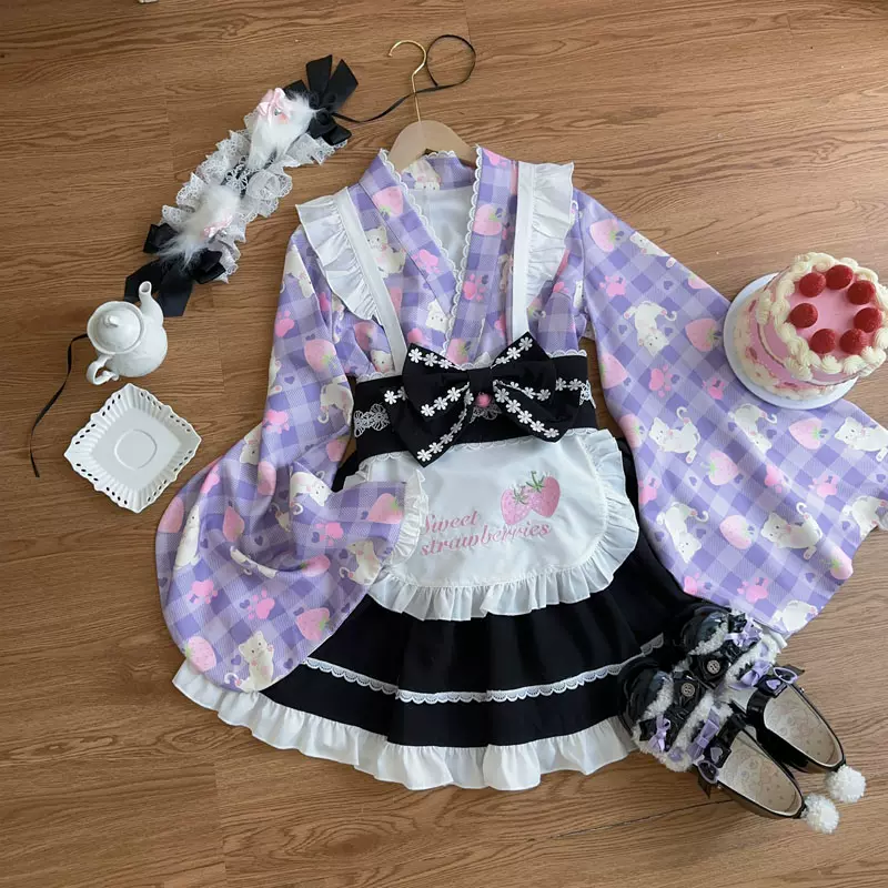 Hanguliang - Han Lolita OP Dress Japanese Style Dress for Summer Wear - Image 18