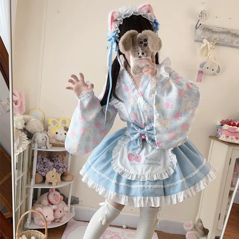 Hanguliang - Han Lolita OP Dress Japanese Style Dress for Summer Wear - Image 3