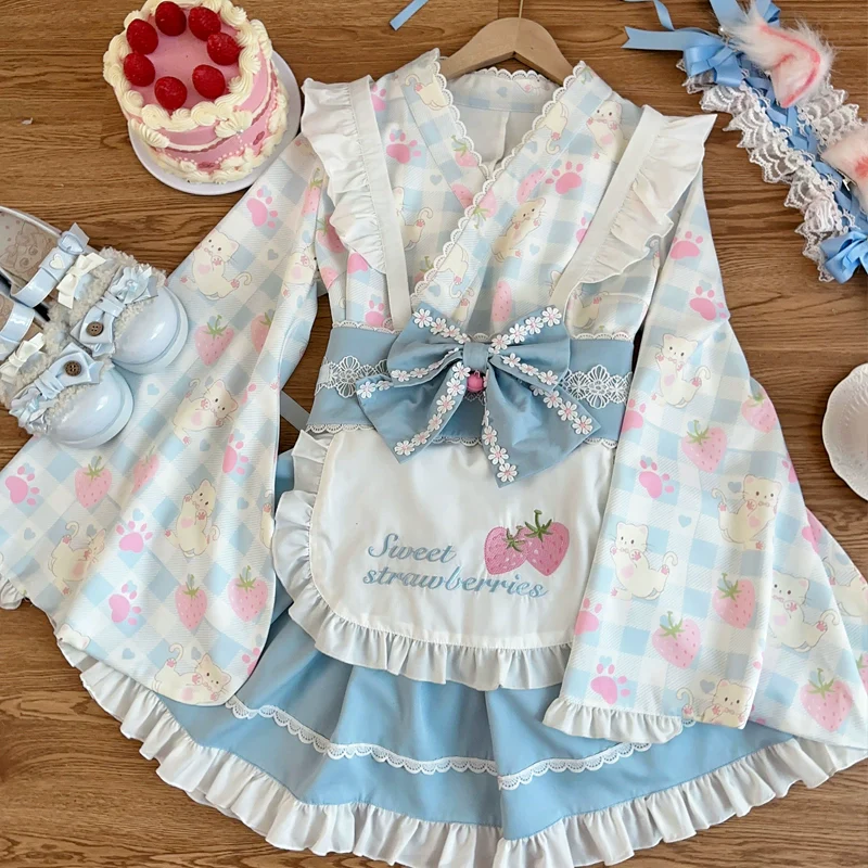 Hanguliang - Han Lolita OP Dress Japanese Style Dress for Summer Wear - Image 4