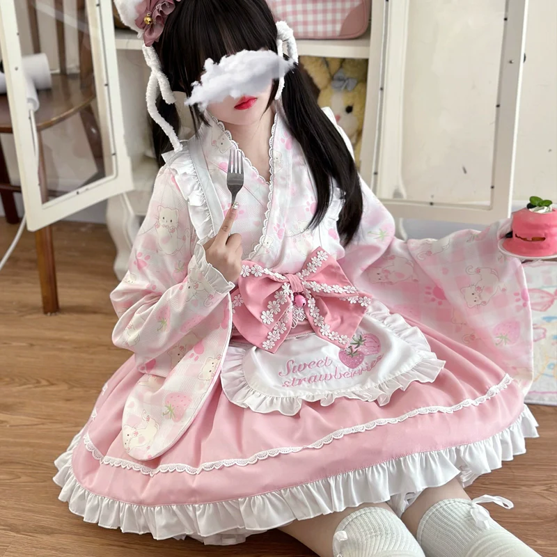 Hanguliang - Han Lolita OP Dress Japanese Style Dress for Summer Wear - Image 5