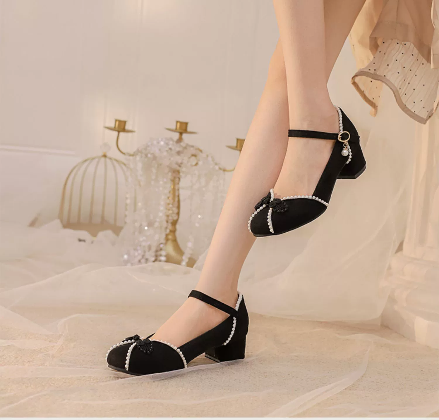Yana - Huaiyu Yana - Chinese Style Han Lolita Shoes Lolita Chunky Heel Shoes - Image 16