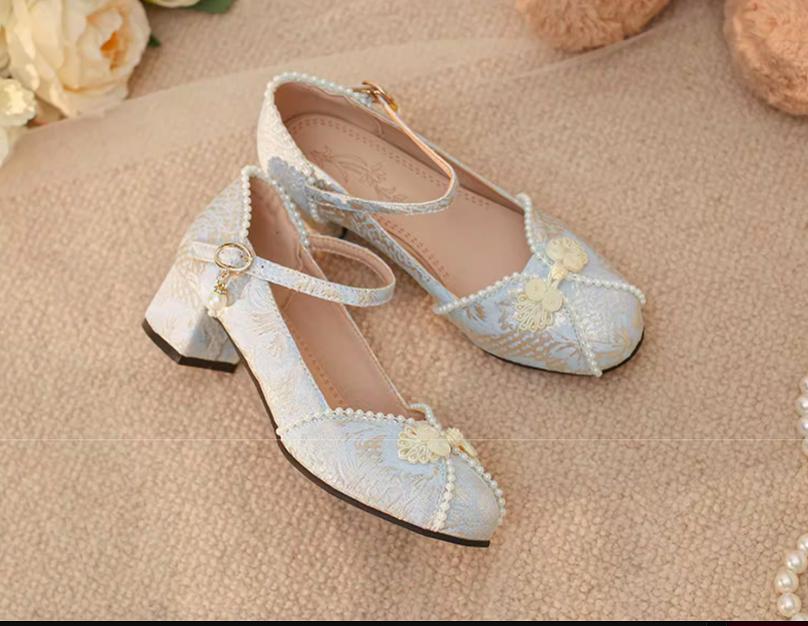 Yana - Huaiyu Yana - Chinese Style Han Lolita Shoes Lolita Chunky Heel Shoes - Image 6