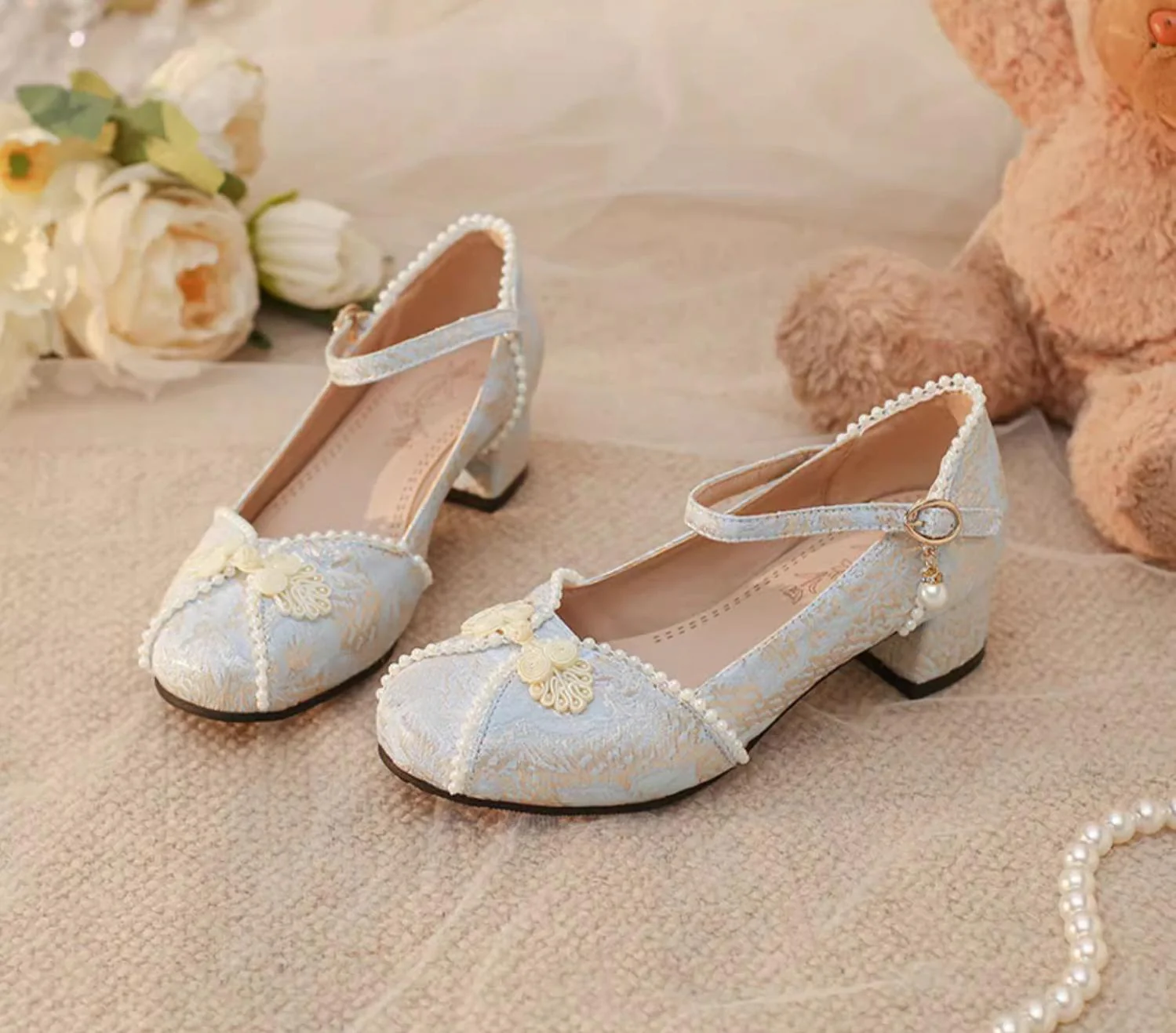 Yana - Huaiyu Yana - Chinese Style Han Lolita Shoes Lolita Chunky Heel Shoes - Image 7