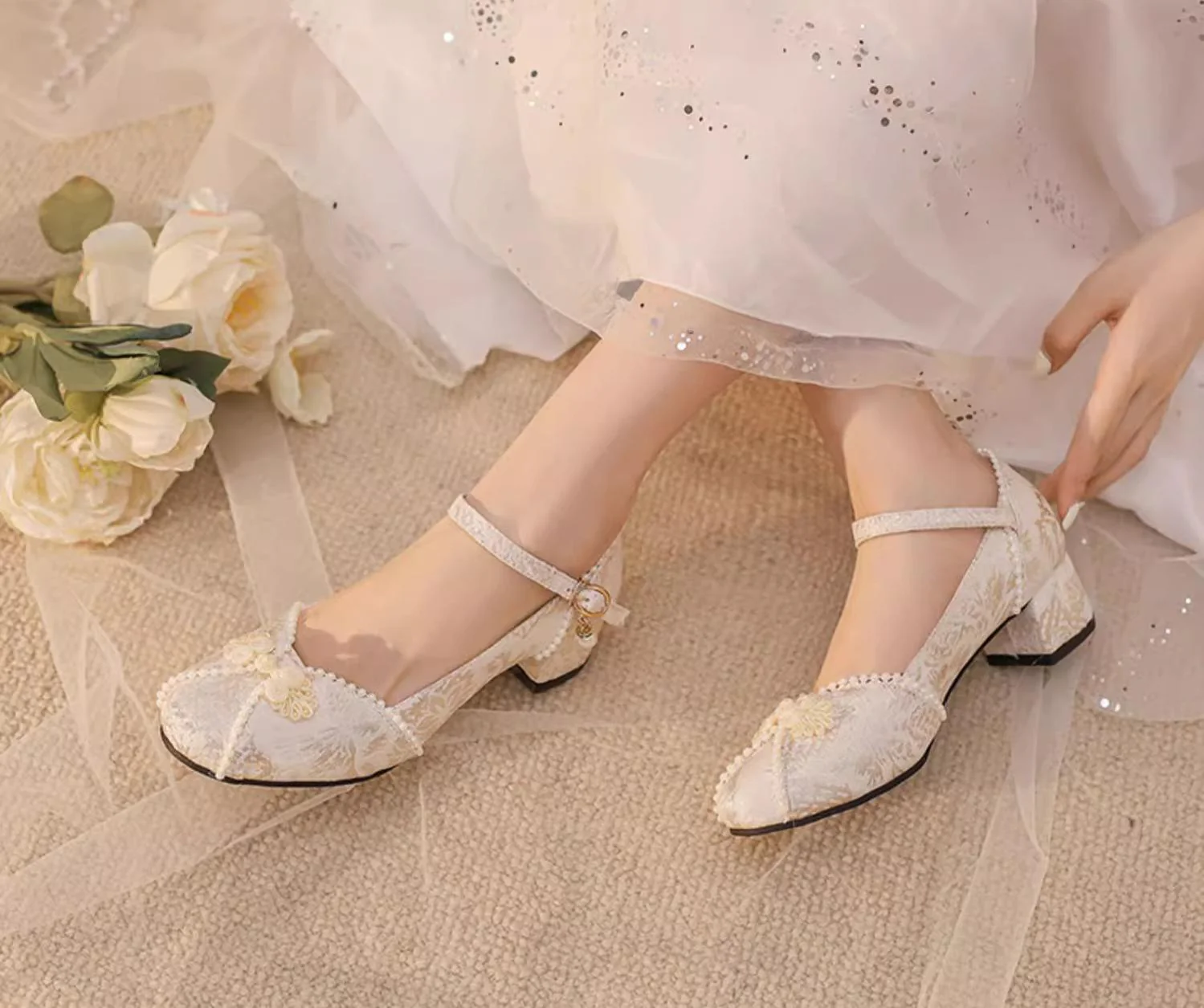 Yana - Huaiyu Yana - Chinese Style Han Lolita Shoes Lolita Chunky Heel Shoes - Image 8