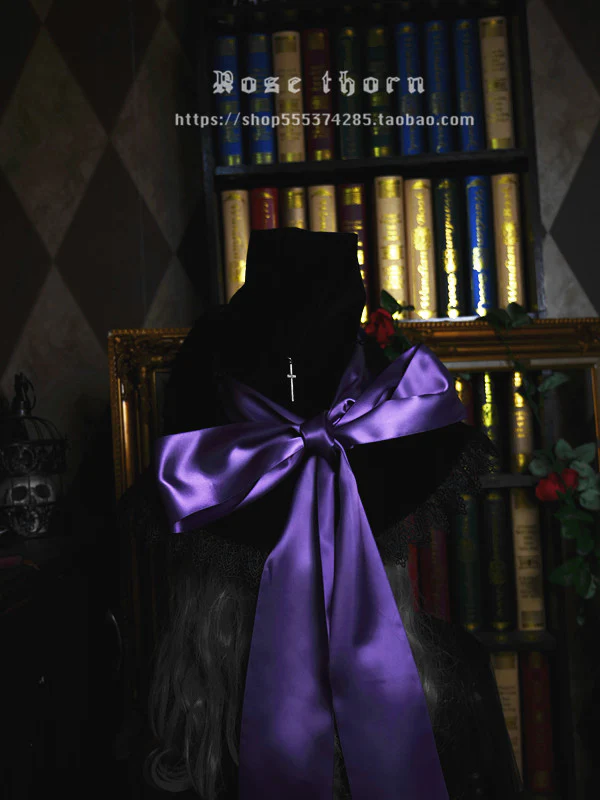 Rose Thorn - Holy Cross - 12 Colors Lolita Halloween Witch Hat - Image 14