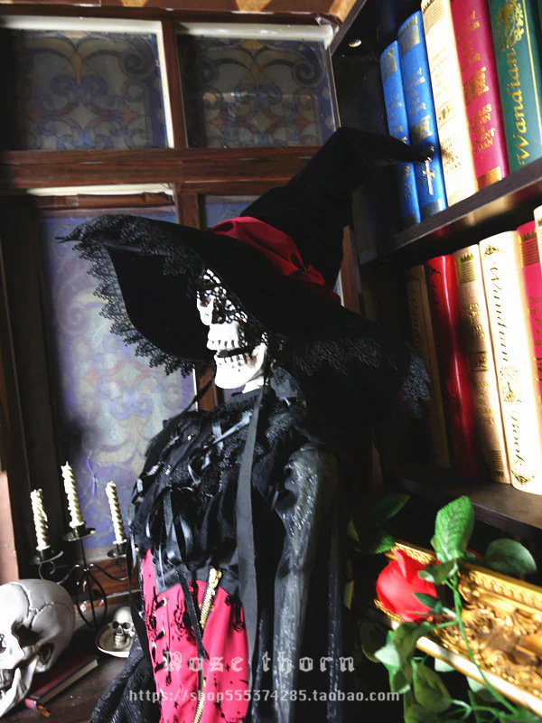 Rose Thorn - Holy Cross - 12 Colors Lolita Halloween Witch Hat - Image 25