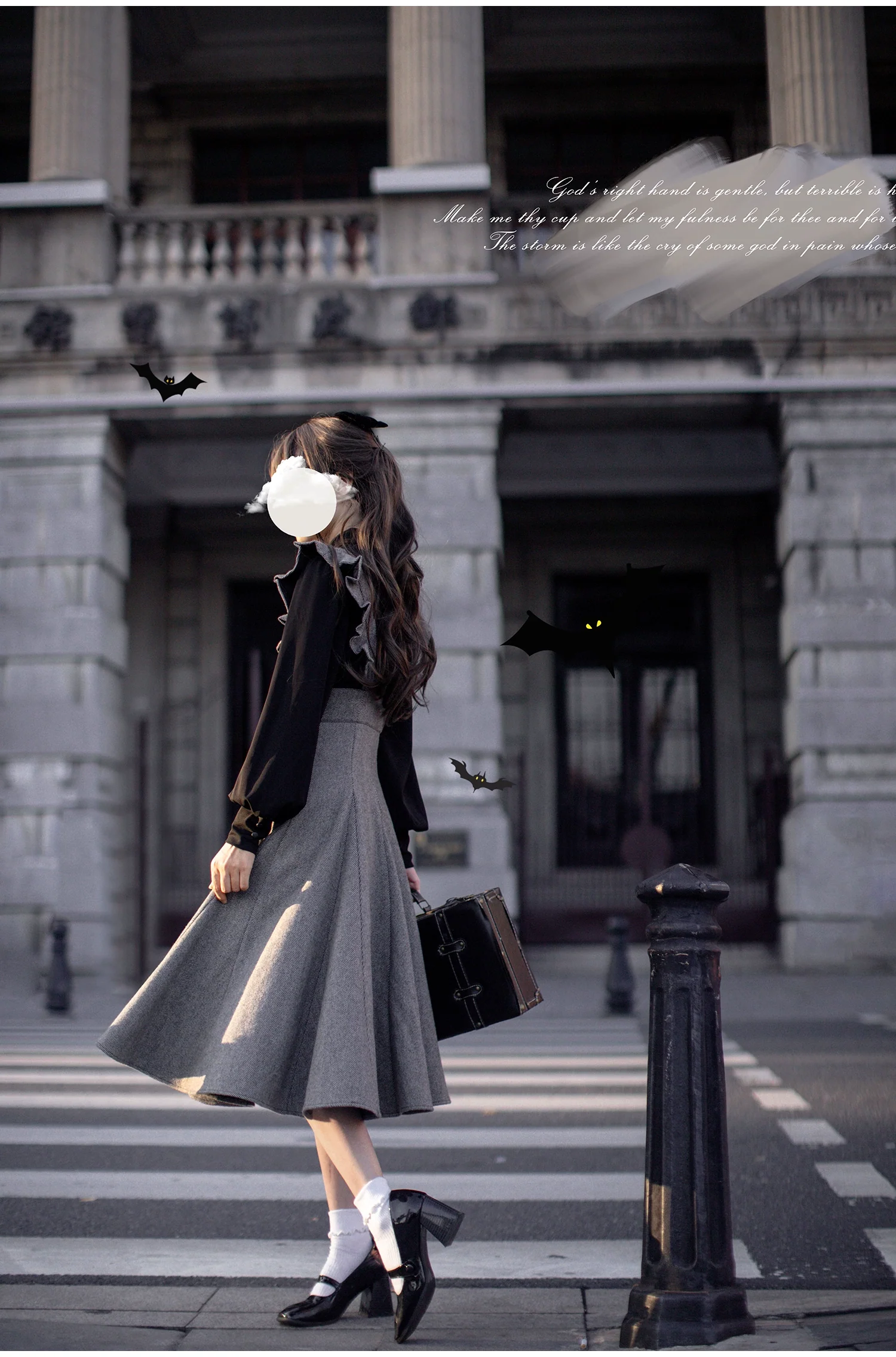 HuTaoMuJK - Serena - Elegant Woolen Lolita JSK Dress Set - Image 12