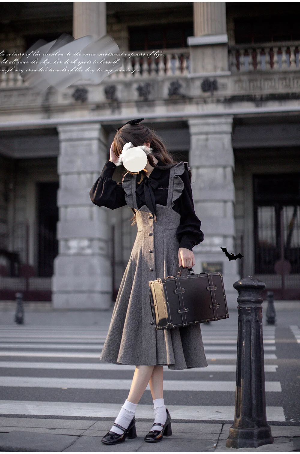 HuTaoMuJK - Serena - Elegant Woolen Lolita JSK Dress Set - Image 13