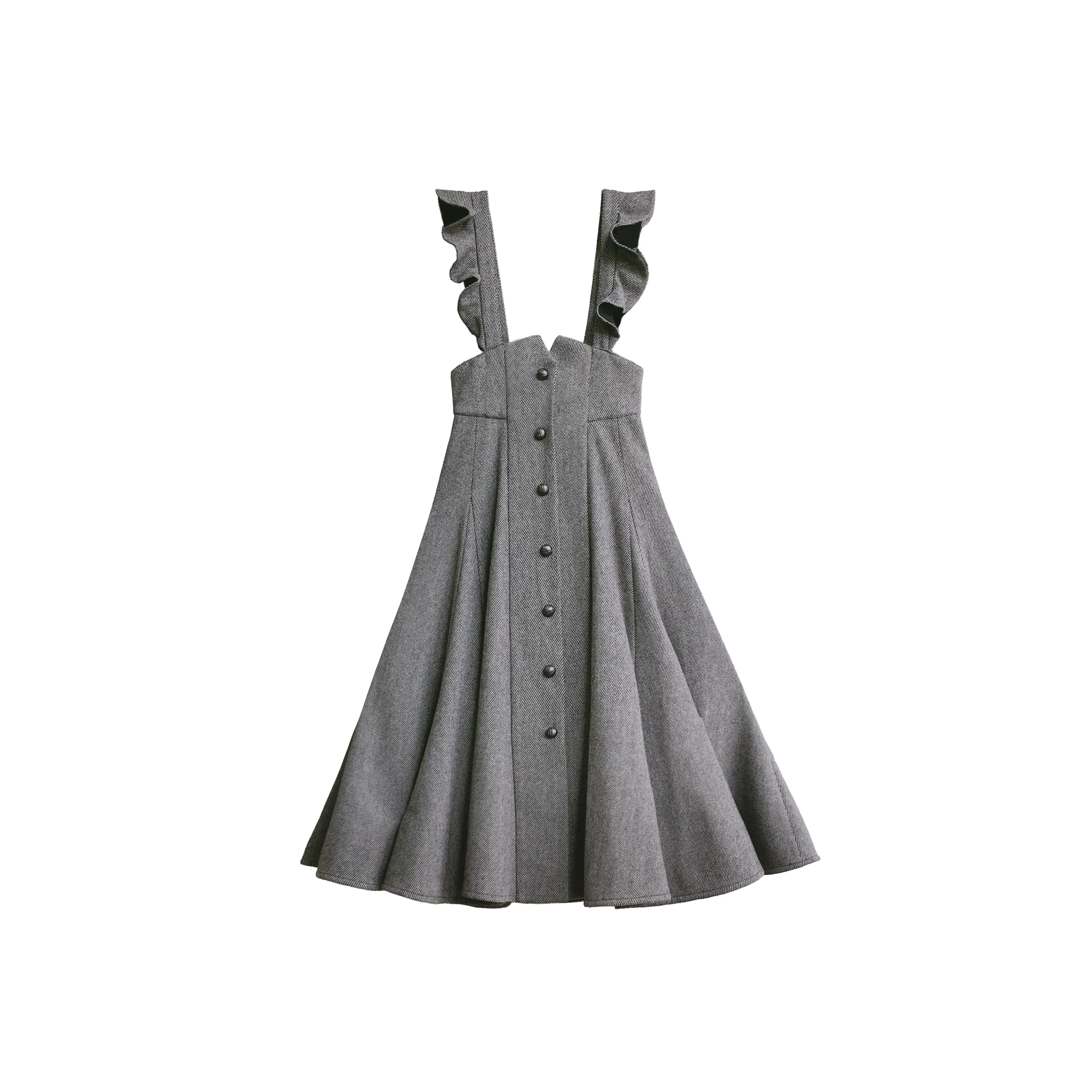 HuTaoMuJK - Serena - Elegant Woolen Lolita JSK Dress Set - Image 15