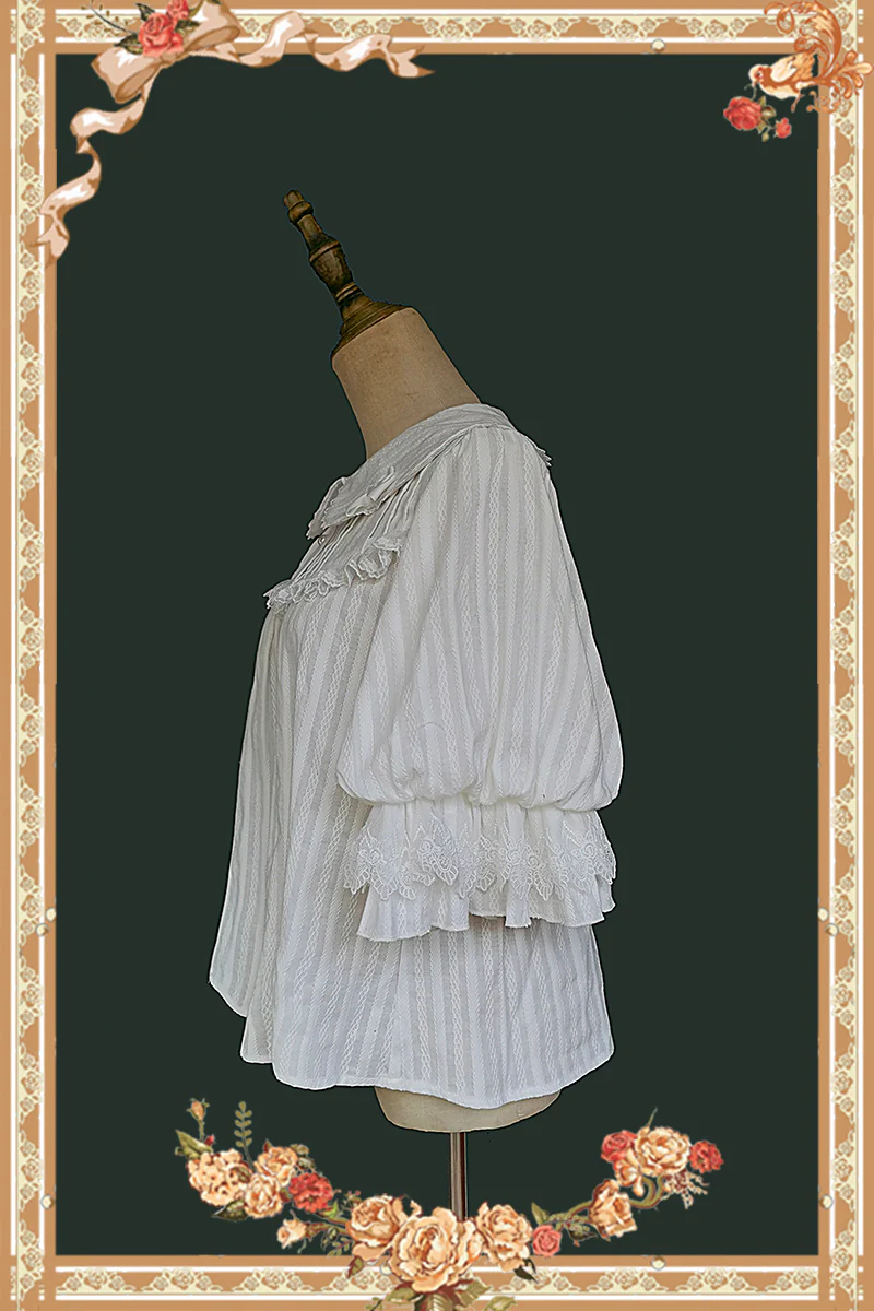 Doll Lolita Cotton Short Sleeve Blouse - Image 3