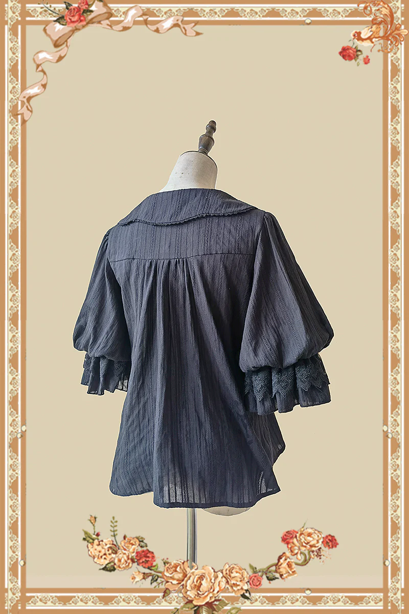 Doll Lolita Cotton Short Sleeve Blouse - Image 8