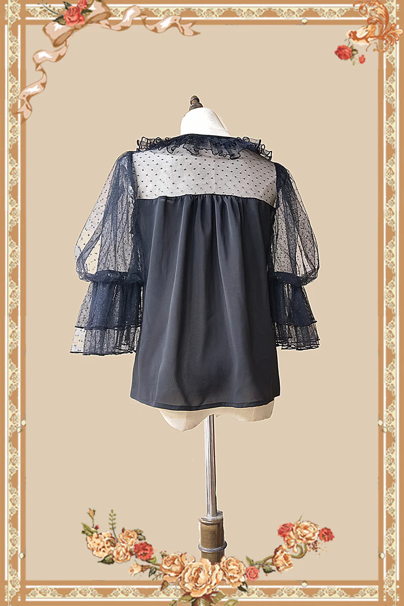 Doll Lolita Puff Sleeve Blouse - Image 3