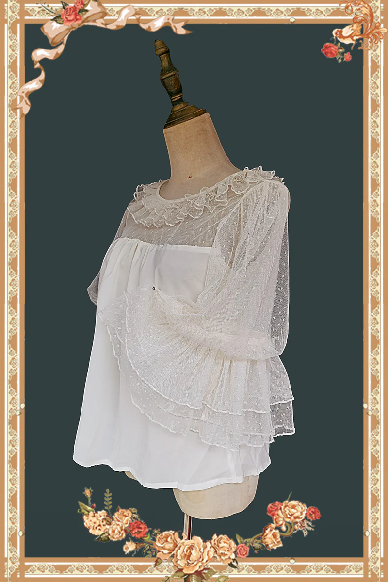 Doll Lolita Puff Sleeve Blouse - Image 6
