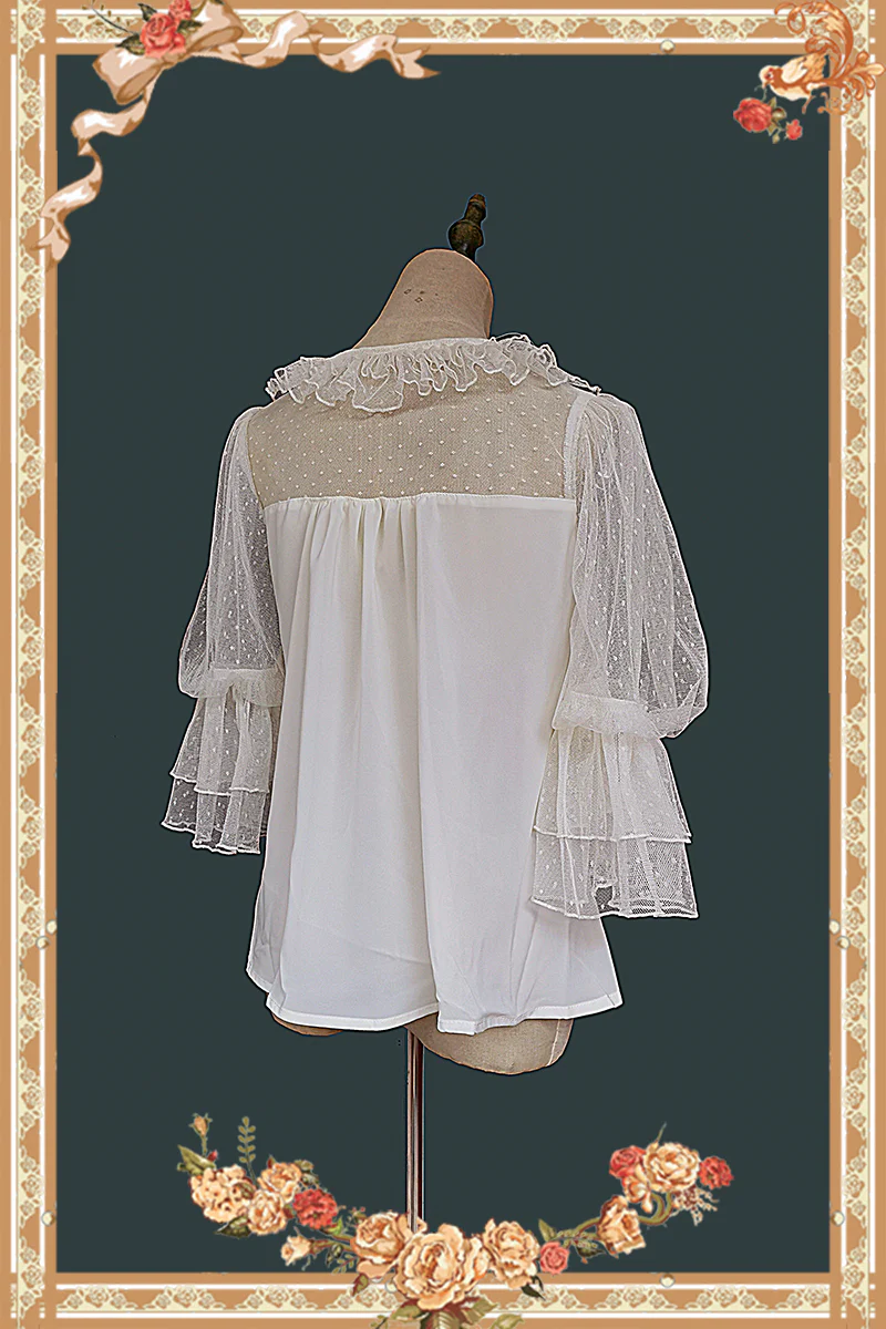 Doll Lolita Puff Sleeve Blouse - Image 8