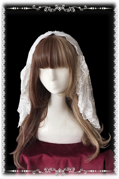 Gothic Lolita Vail Double-layer Lace Headdress - Image 5