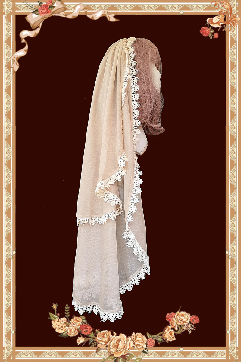 Gothic Lolita Vail Double-layer Lace Headdress - Image 7