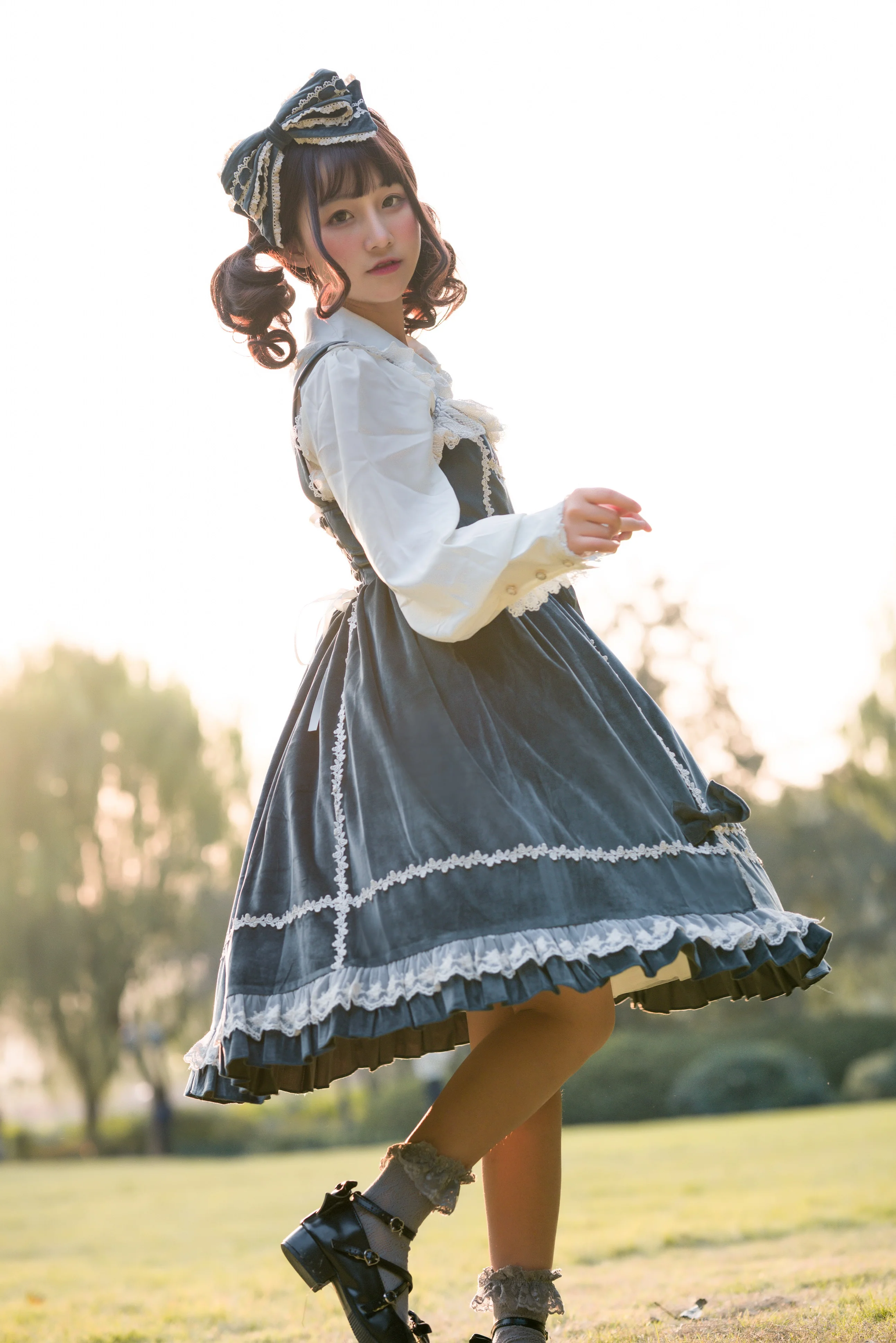 Honey Sugar - Pure Velvet Lolita JSK Dress - Image 12