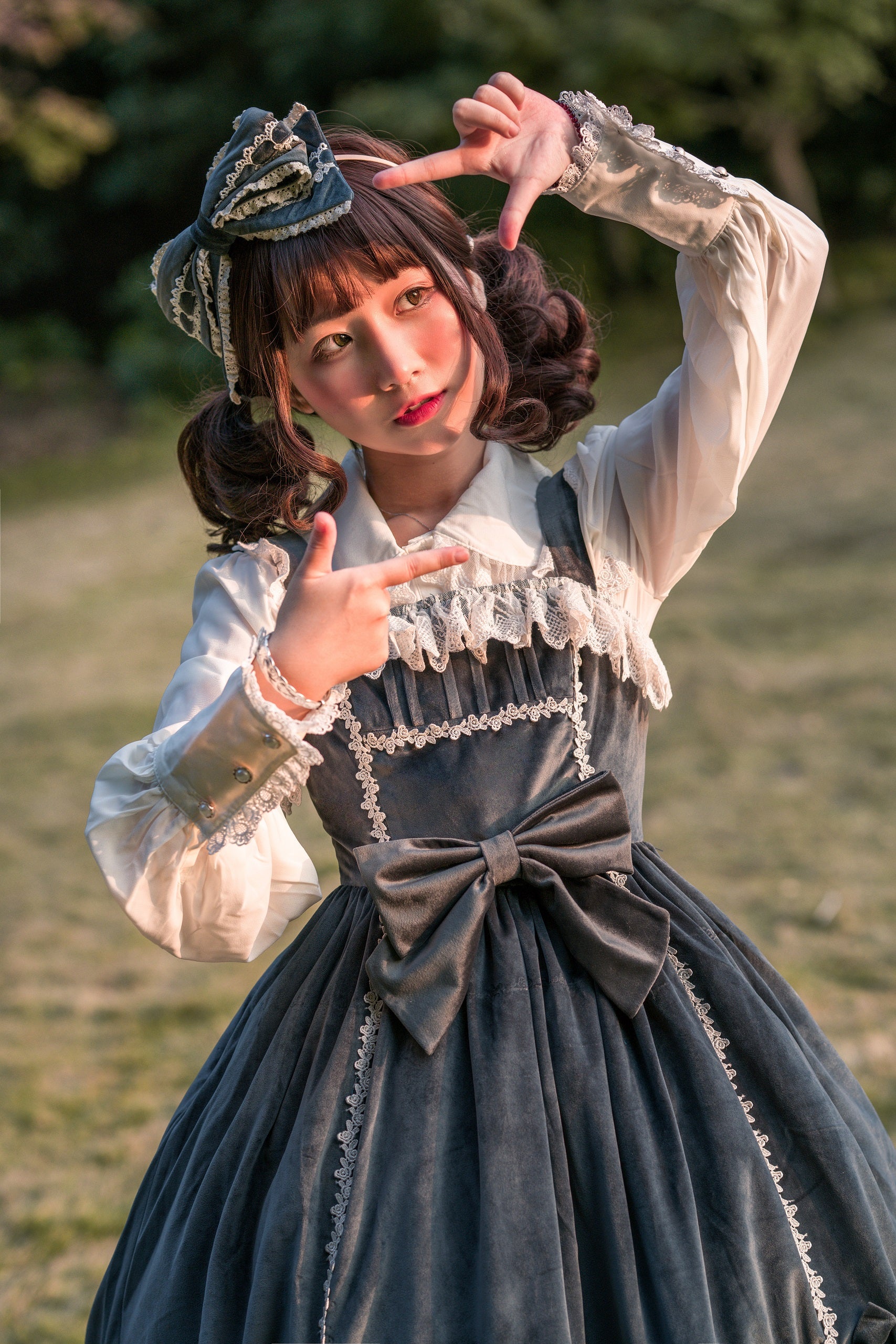 Honey Sugar - Pure Velvet Lolita JSK Dress - Image 13