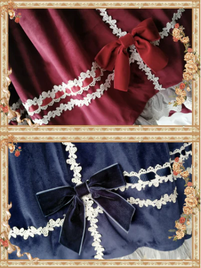 Honey Sugar - Pure Velvet Lolita JSK Dress - Image 17