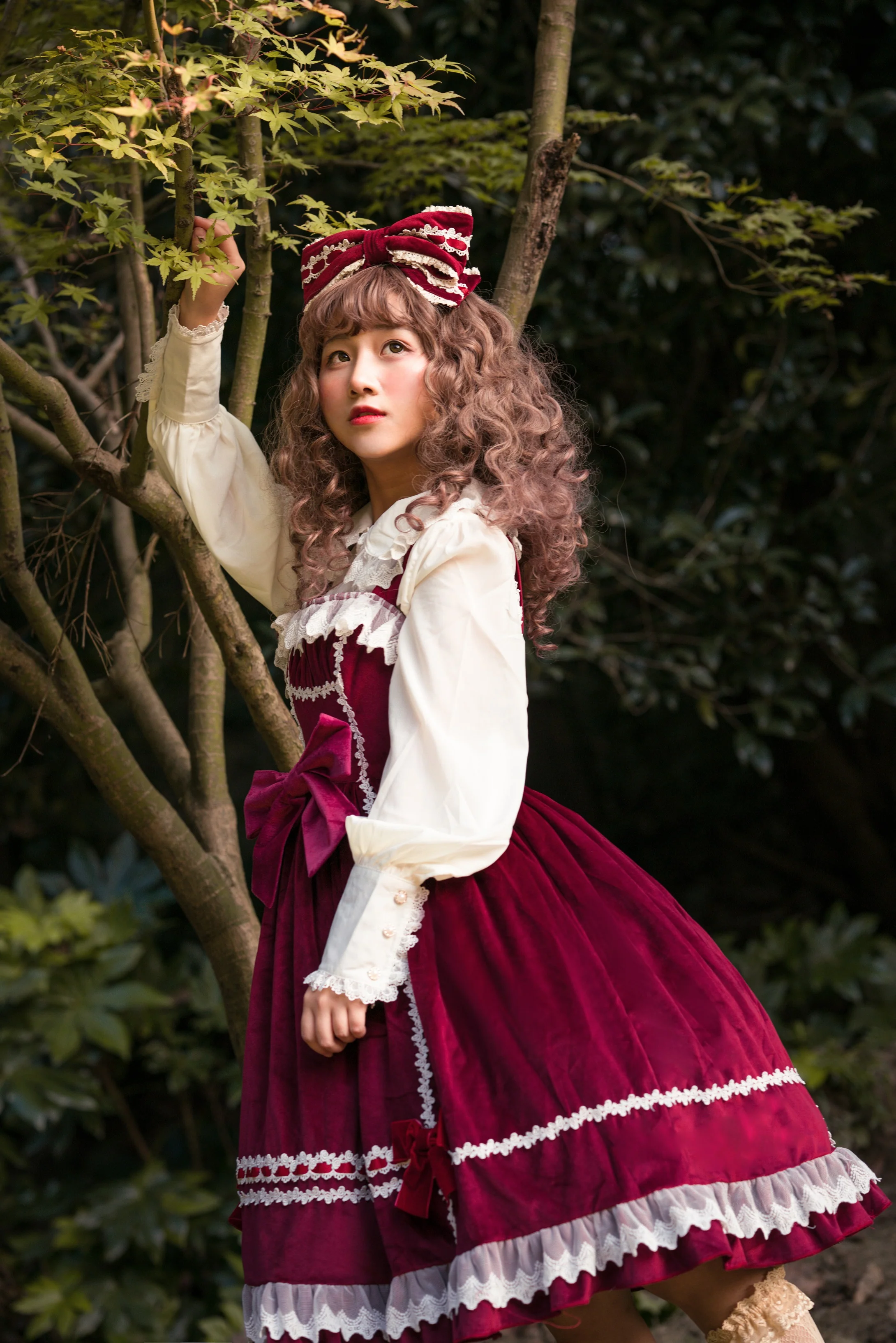 Honey Sugar - Pure Velvet Lolita JSK Dress - Image 7