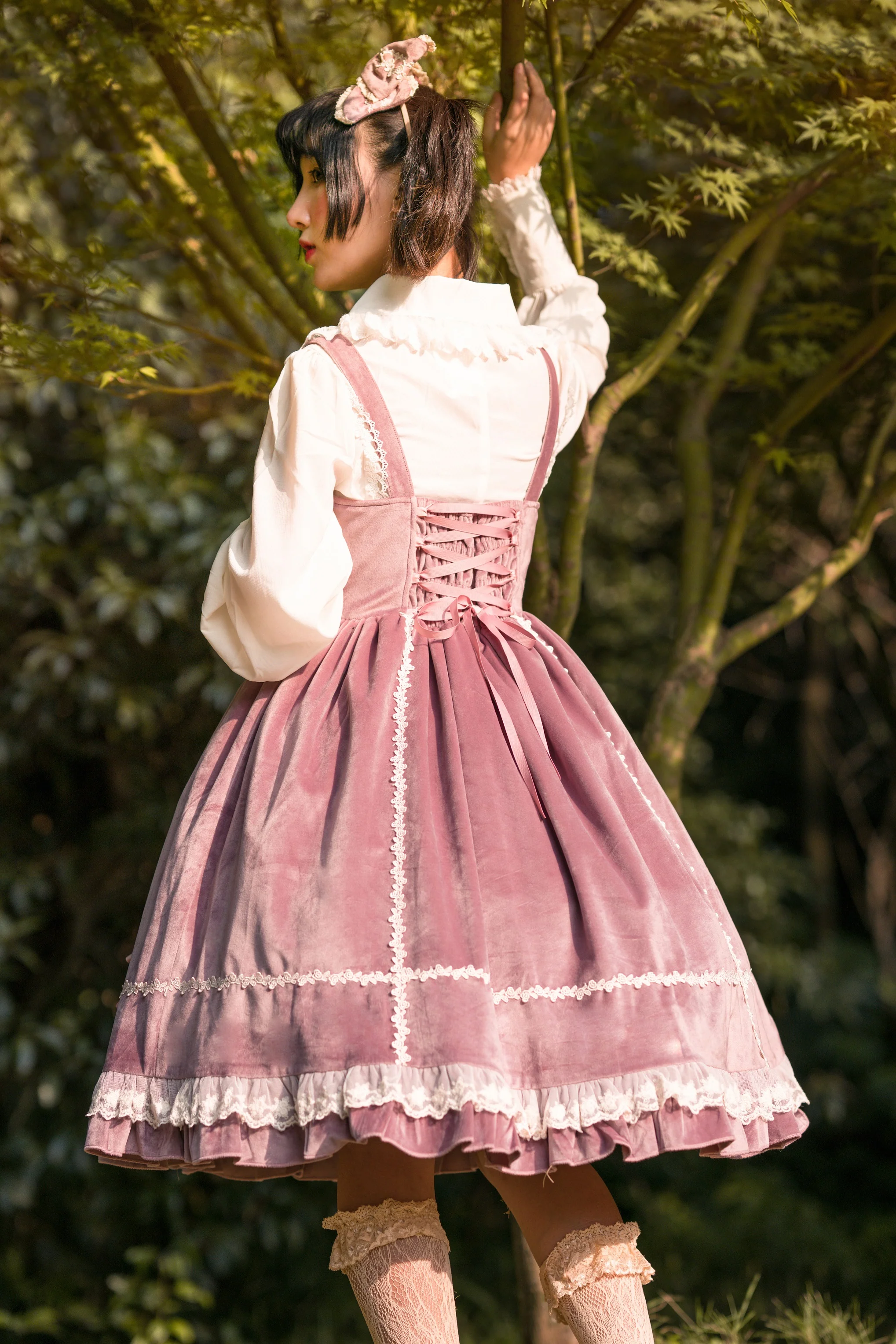 Honey Sugar - Pure Velvet Lolita JSK Dress - Image 8