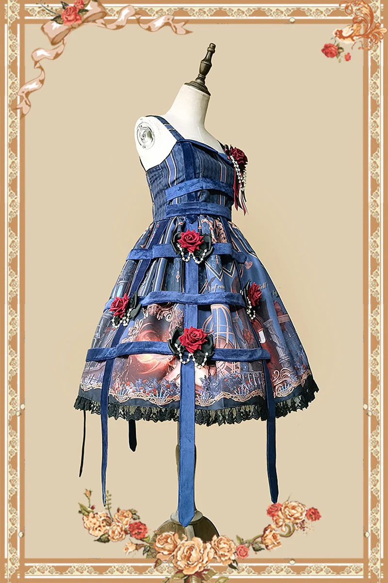 Midnight Magic - Gothic Lolita JSK Dress - Image 6