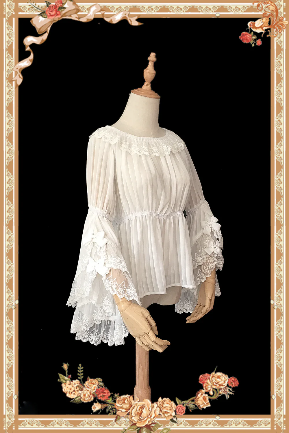 Party in Fairy Tale Town - Princess Sleeves Lolita Blouse - Image 4