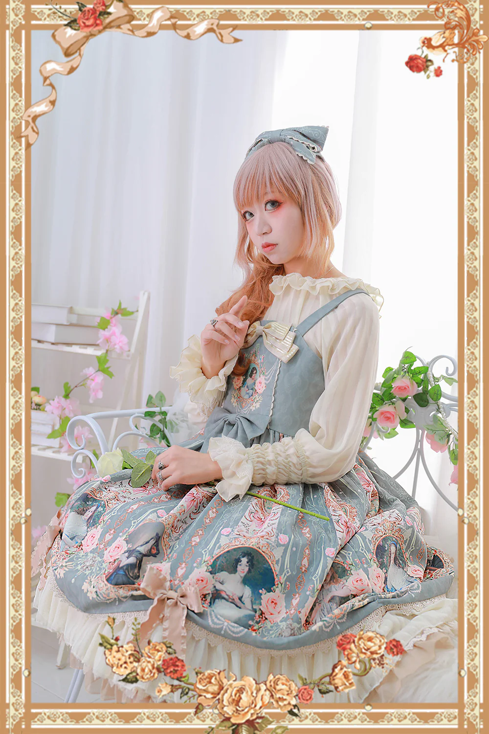 Portrait of a Little Lady - Classic Lolita Jumper Dress - Image 15