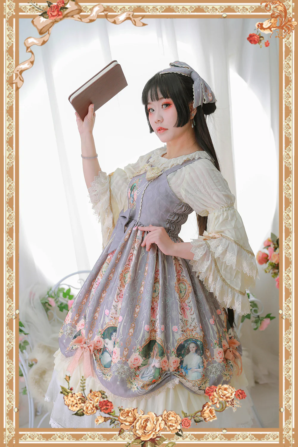 Portrait of a Little Lady - Classic Lolita Jumper Dress - Image 16