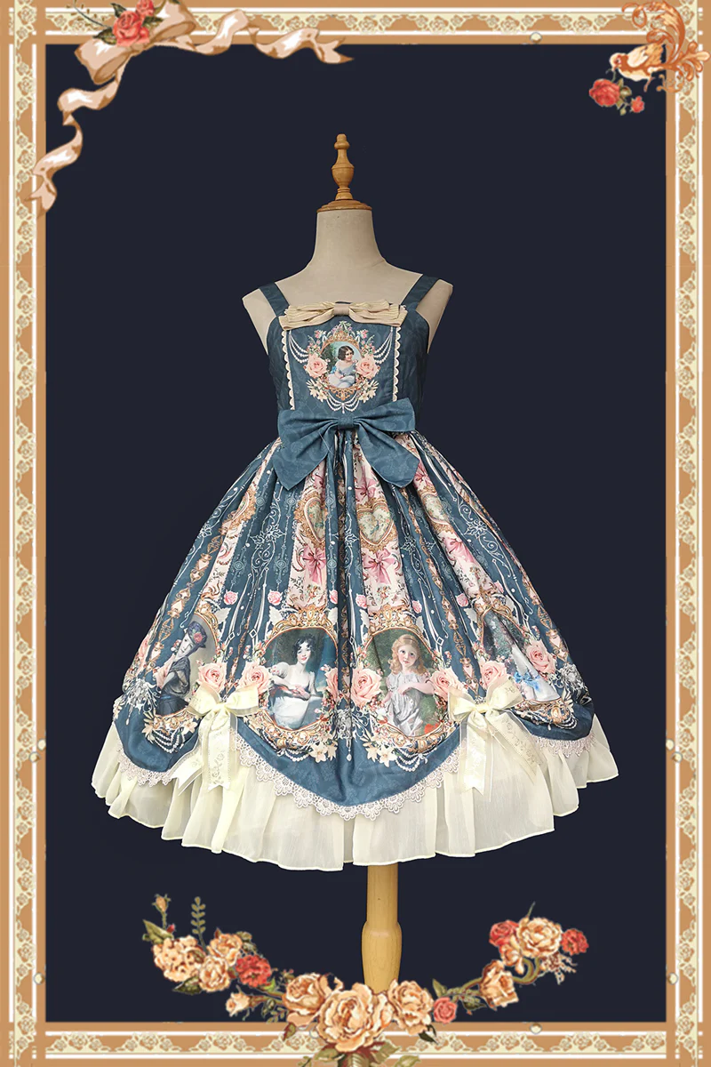 Portrait of a Little Lady - Classic Lolita Jumper Dress - Image 3