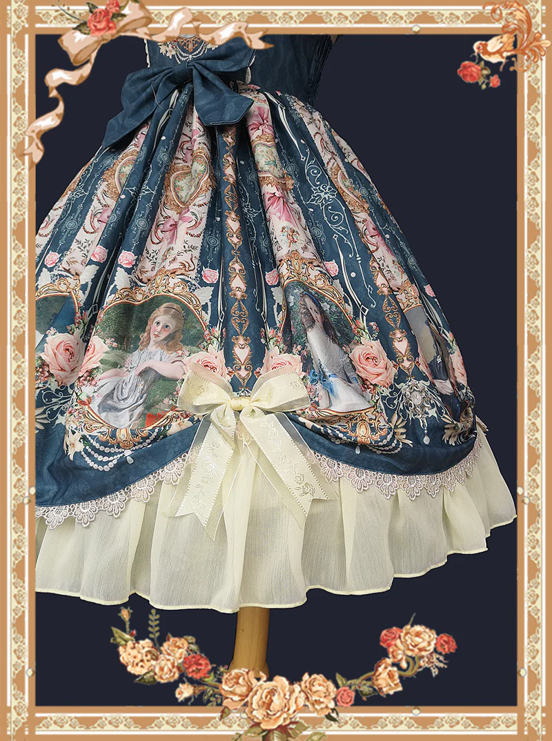 Portrait of a Little Lady - Classic Lolita Jumper Dress - Image 4