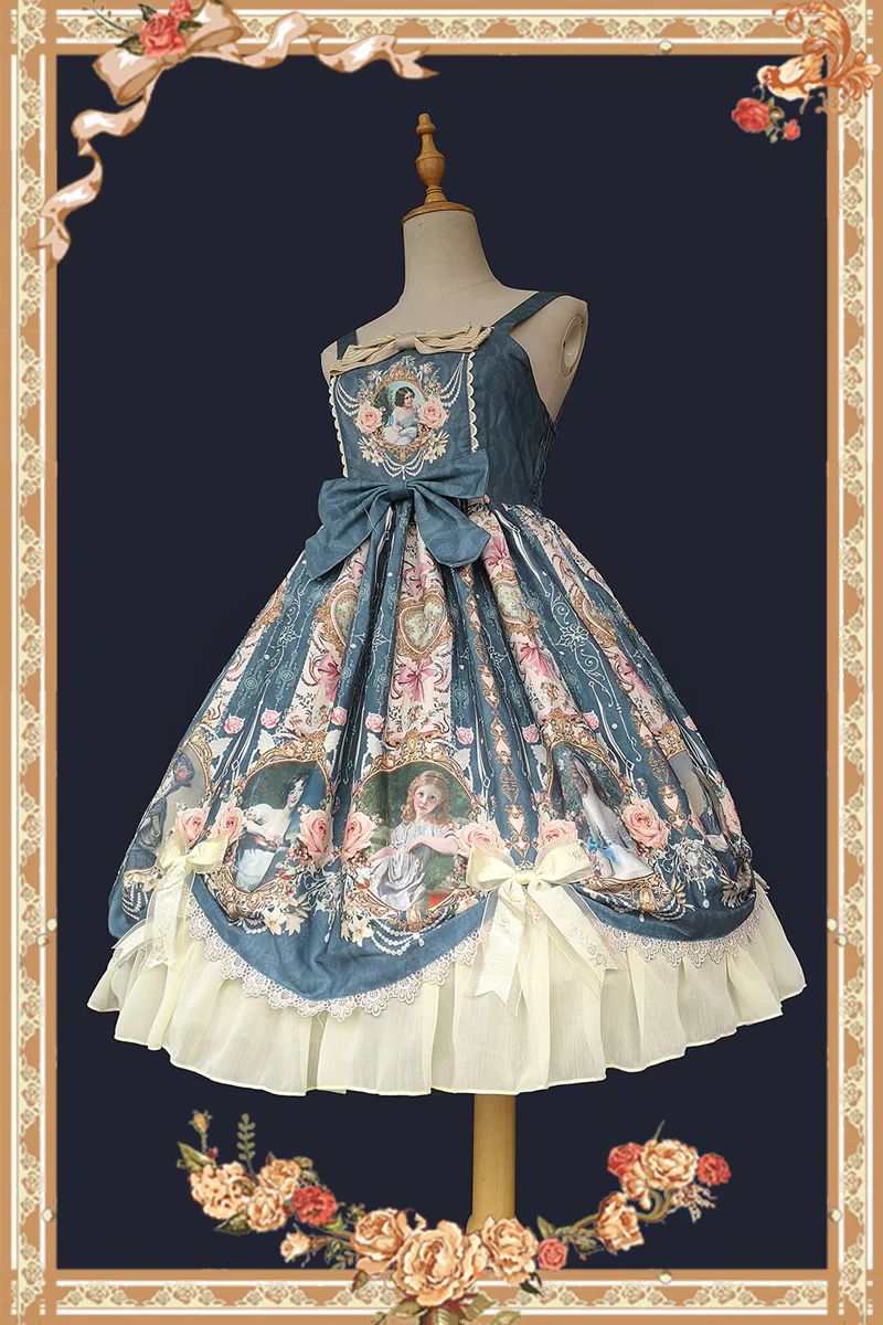 Portrait of a Little Lady - Classic Lolita Jumper Dress - Image 5