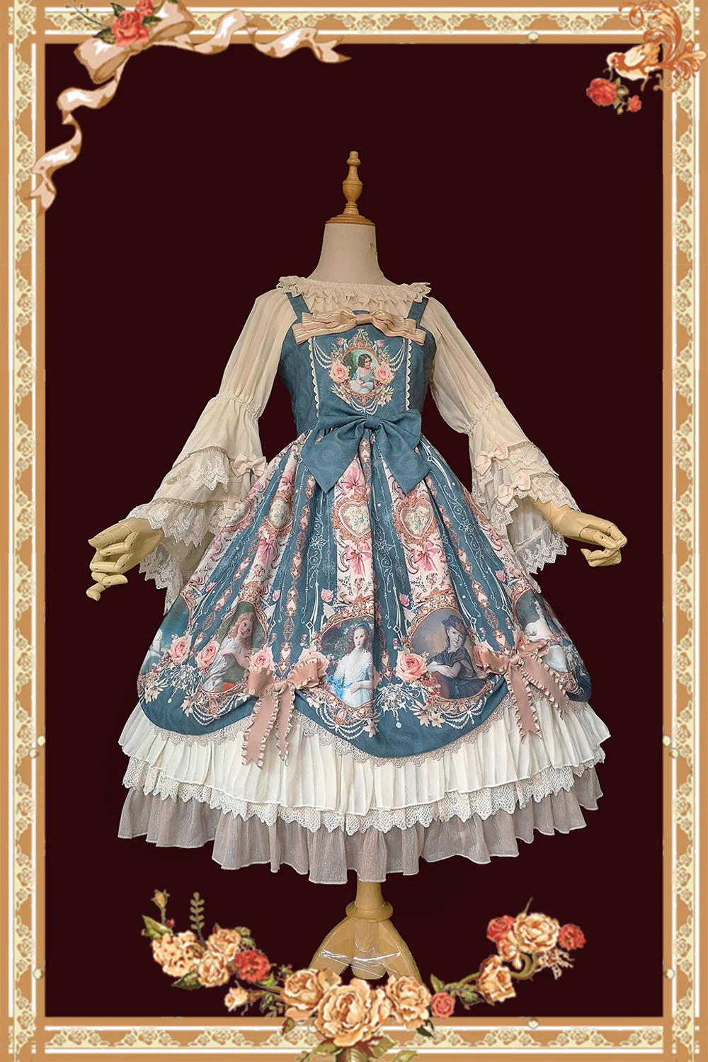 Portrait of a Little Lady - Classic Lolita Jumper Dress - Image 6