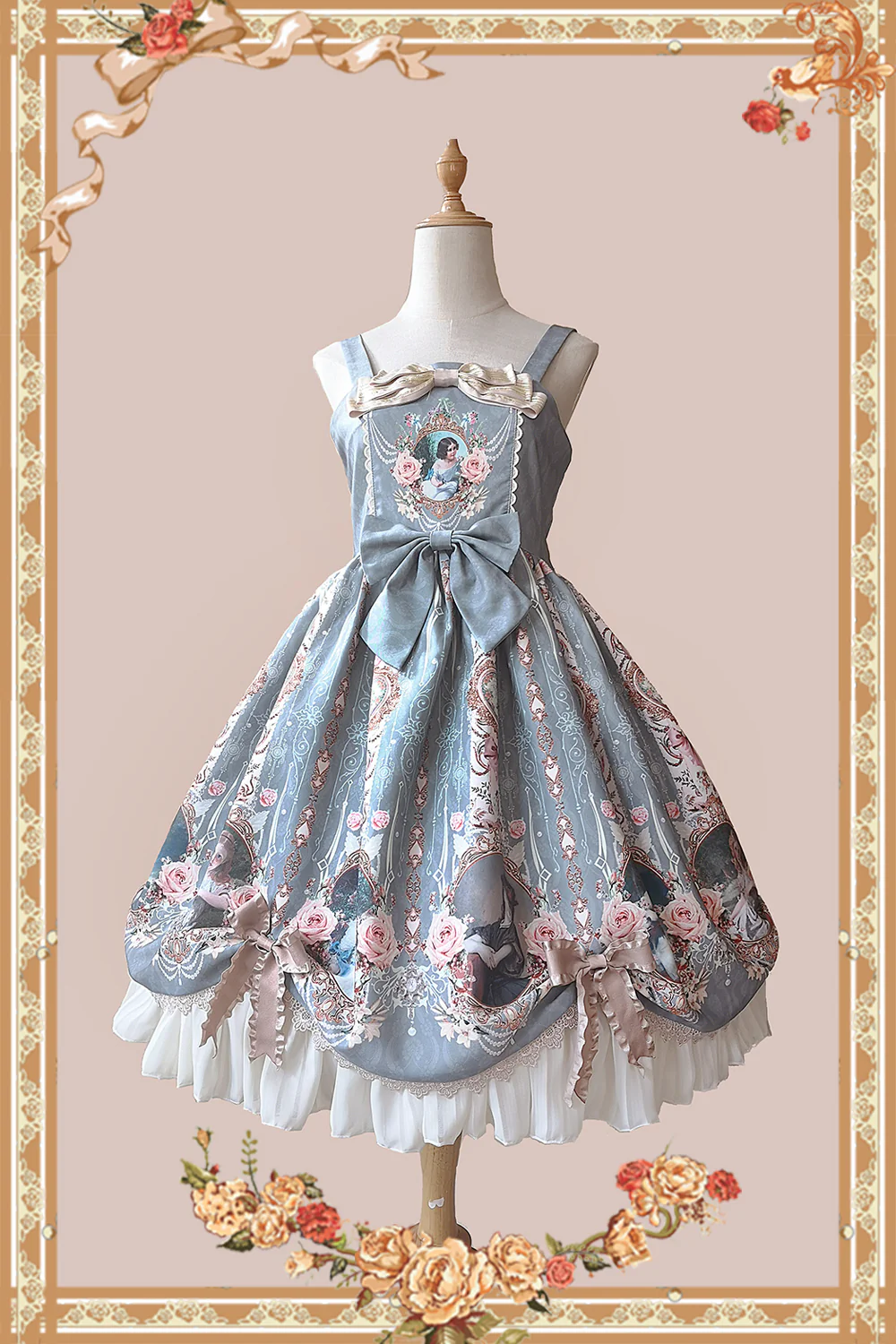 Portrait of a Little Lady - Classic Lolita Jumper Dress - Image 7