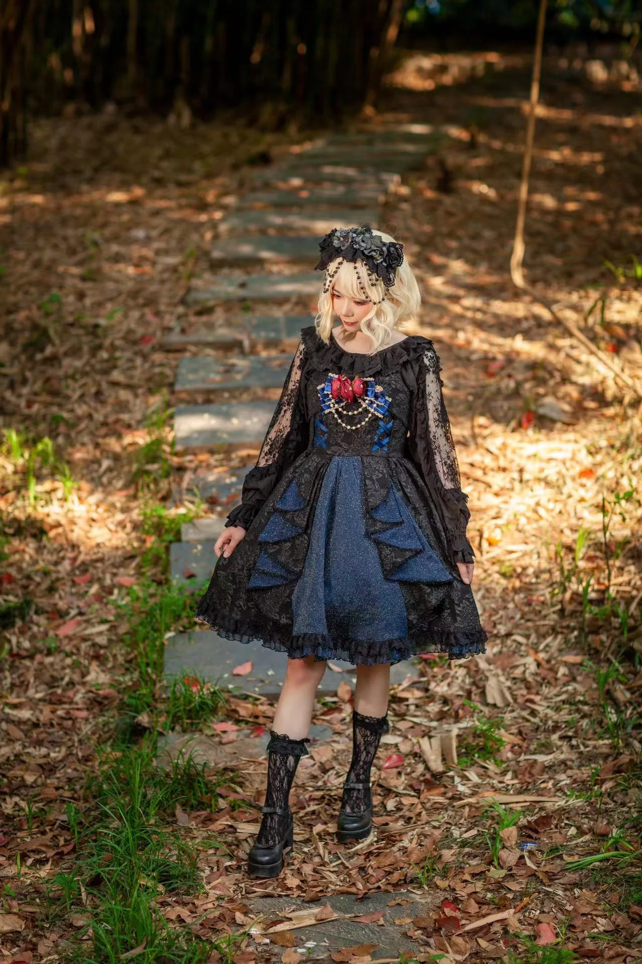 Singer - Lolita Plain Color JSK Dress - Image 3