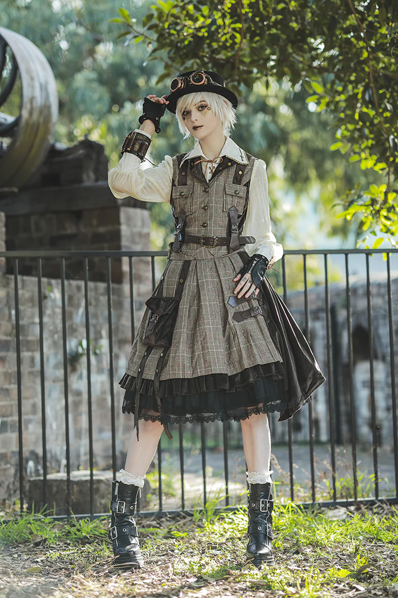 The Spirit of the Adventurer - Punk Lolita SK and Vest - Image 3