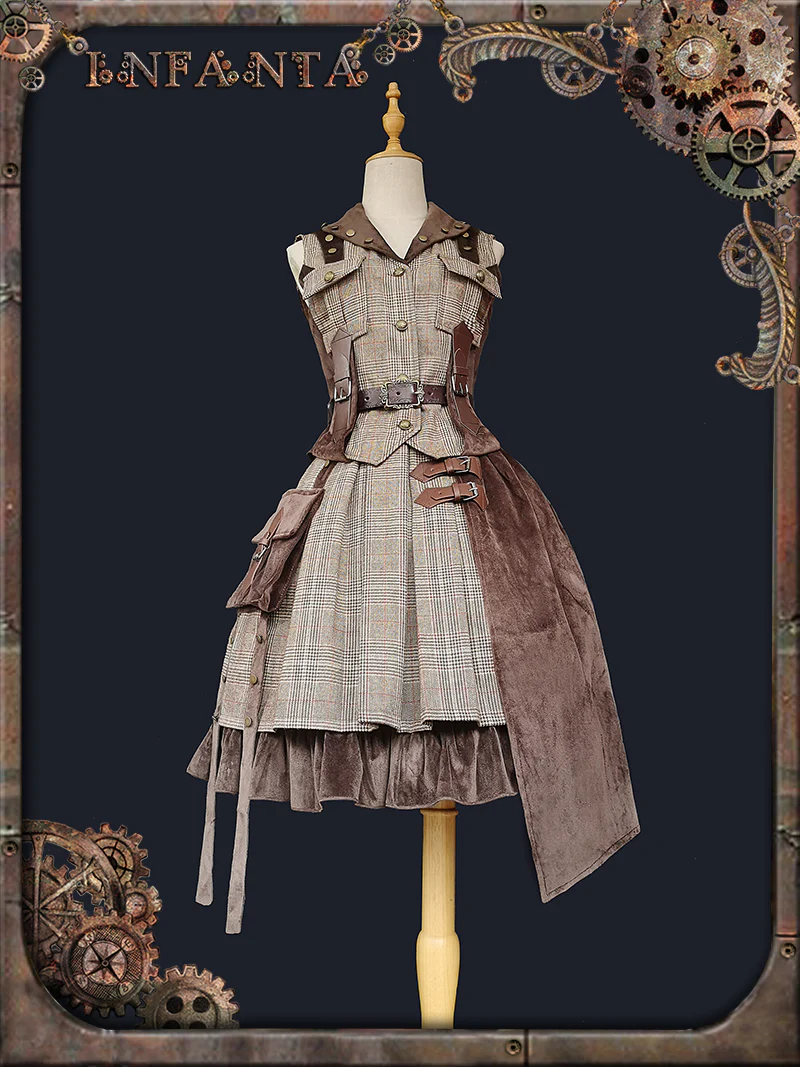 The Spirit of the Adventurer - Punk Lolita SK and Vest - Image 5