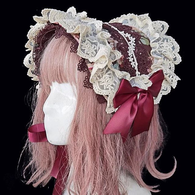 Sweet Lolita Accessories Bonnet KC Socks Beret - Image 3