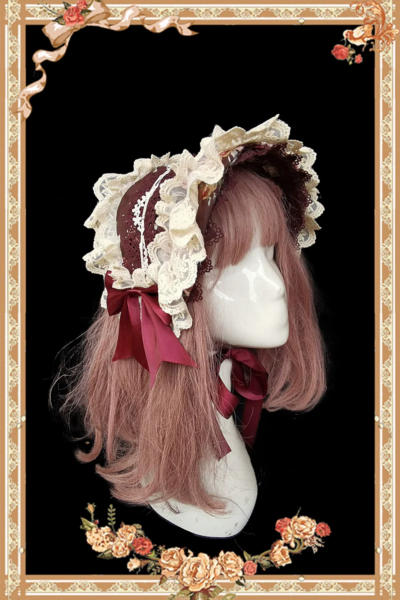 Sweet Lolita Accessories Bonnet KC Socks Beret - Image 40